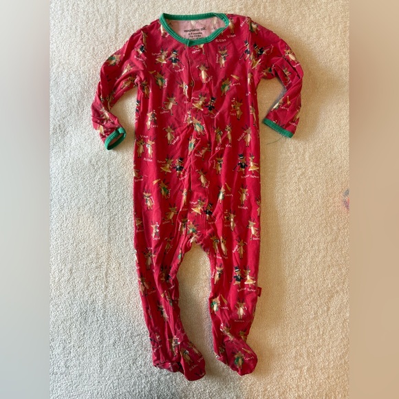Magnetic Me Christmas Reindeer One Piece Pajamas. Sz 6-9 mos - Picture 1 of 5